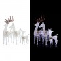 REINDEER FAMILY CHRISTMAS DÉCOR WITH 230 COOL WHITE LEDS 