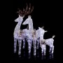 REINDEER FAMILY CHRISTMAS DÉCOR WITH 230 COOL WHITE LEDS 