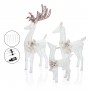 REINDEER FAMILY CHRISTMAS DÉCOR WITH 230 COOL WHITE LEDS 