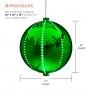 12" Christmas Ball Ornament w/240 Chasing LED Lights