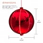 12" Christmas Ball Ornament w/240 Chasing LED Lights