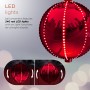 12" Christmas Ball Ornament w/240 Chasing LED Lights