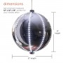 12" Christmas Ball Ornament w/240 Chasing LED Lights