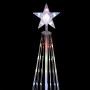 Alpine Corporation Large Tower Christmas Tree with Multi-Functional LED Lights