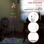 Alpine Corporation Small Tower Christmas Tree with Multi-Functional LED Lights