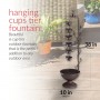 38" HANGING 6-CUP TIERED FLOOR FOUNTAIN 