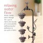 38" HANGING 6-CUP TIERED FLOOR FOUNTAIN 