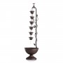 38" HANGING 6-CUP TIERED FLOOR FOUNTAIN 