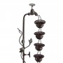 38" HANGING 6-CUP TIERED FLOOR FOUNTAIN 