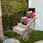 en 4-Tier Plant Display Stand with Chalkboard and Wheels