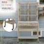 64" RUSTIC WOODEN POTTING BENCH WITH SHELVES AND DRAWERS 64" RUSTIC WOODEN POTTING BENCH WITH SHELVES AND DRAWERS 