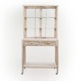 64" Rustic Wooden Potting Bench with Shelves and Drawers
