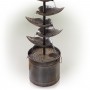 70" METAL SILVER TIERED FOUNTAIN