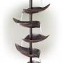 70" Metal Silver Tiered Fountain 