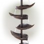 70" METAL SILVER TIERED FOUNTAIN