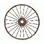 METAL RUSTIC WHEEL DÉCOR - SMALL