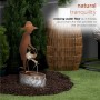 33" FARM BOY SILHOUETTE METAL FOUNTAIN 