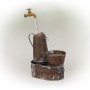 34" RUSTIC INVISIBLE FLOWING SPOUT WATERING CAN FOUNTAIN