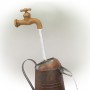 34" Rustic Invisible Flowing Spout Watering Can Fountain
