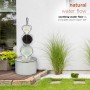 RUSTIC CREAM WHITE METAL PAILS FOUNTAIN