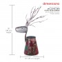 Alpine Corporation Holiday Décor Detailed Metal Holiday Reindeer Planter