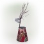 Alpine Corporation Holiday Décor Detailed Metal Holiday Reindeer Planter