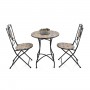 Alpine Corporation Indoor/Outdoor Mediterranean Tile Design Set Table and Chairs Patio Seating