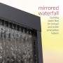 6' TALL SILVER MIRROR WATER FOUNTAIN | WATER WALL