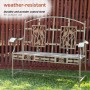 44" Wide Songbird Metal Bench 