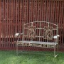 44" Wide Songbird Metal Bench 