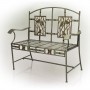 44" Wide Songbird Metal Bench 