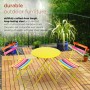 32" Vibrant Rainbow Colored Metallic Fold-able Bistro Se