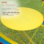 32" VIBRANT RAINBOW COLORED METALLIC FOLD-ABLE BISTRO SET 