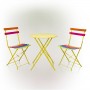 32" Vibrant Rainbow Colored Metallic Fold-able Bistro Se
