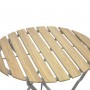 Alpine Corporation 3-Piece Wood Slat and Metal Bistro Set