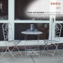 3-piece Multicolor Weathered Wood and Metal Bistro Set