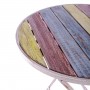 3-piece Multicolor Weathered Wood and Metal Bistro Set