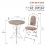 Alpine Corporation Green Weathered Wood Bistro Set, 3-Piece