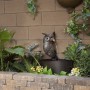 METAL OWL FOUNTAIN 