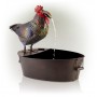 20" Metal Rooster Fountain