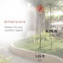 75" Firey Metal Windmill Stake