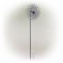 GALVANIZED DUAL WIND SPINNER GARDEN STAKE