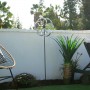 GALVANIZED FLORAL WIND SPINNER GARDEN STAKE 