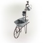 METAL WATERING CAN WHEELBARROW FOUNTAIN 