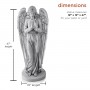 47" TALL ANGEL PRAYING STATUE 