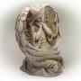 19" Medieval Guardian Angel Garden Statue with Mossy Finish