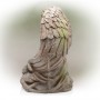 19" Medieval Guardian Angel Garden Statue with Mossy Finish