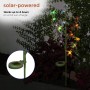 ALPINE CORPORATION 37" TALL OUTDOOR SOLAR COLOR CHANGING HUMMINGBIRD LED LIGHT STAKE