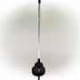 Alpine Corporation 34"H Outdoor Solar Snowman Fiber Optic Lawn Stakes with LED Lights (Set of 2)