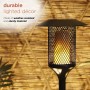 32" SOLAR MESH TORCH STAKE WITH 96 YELLOW FLICKERING LED LIGHTS 